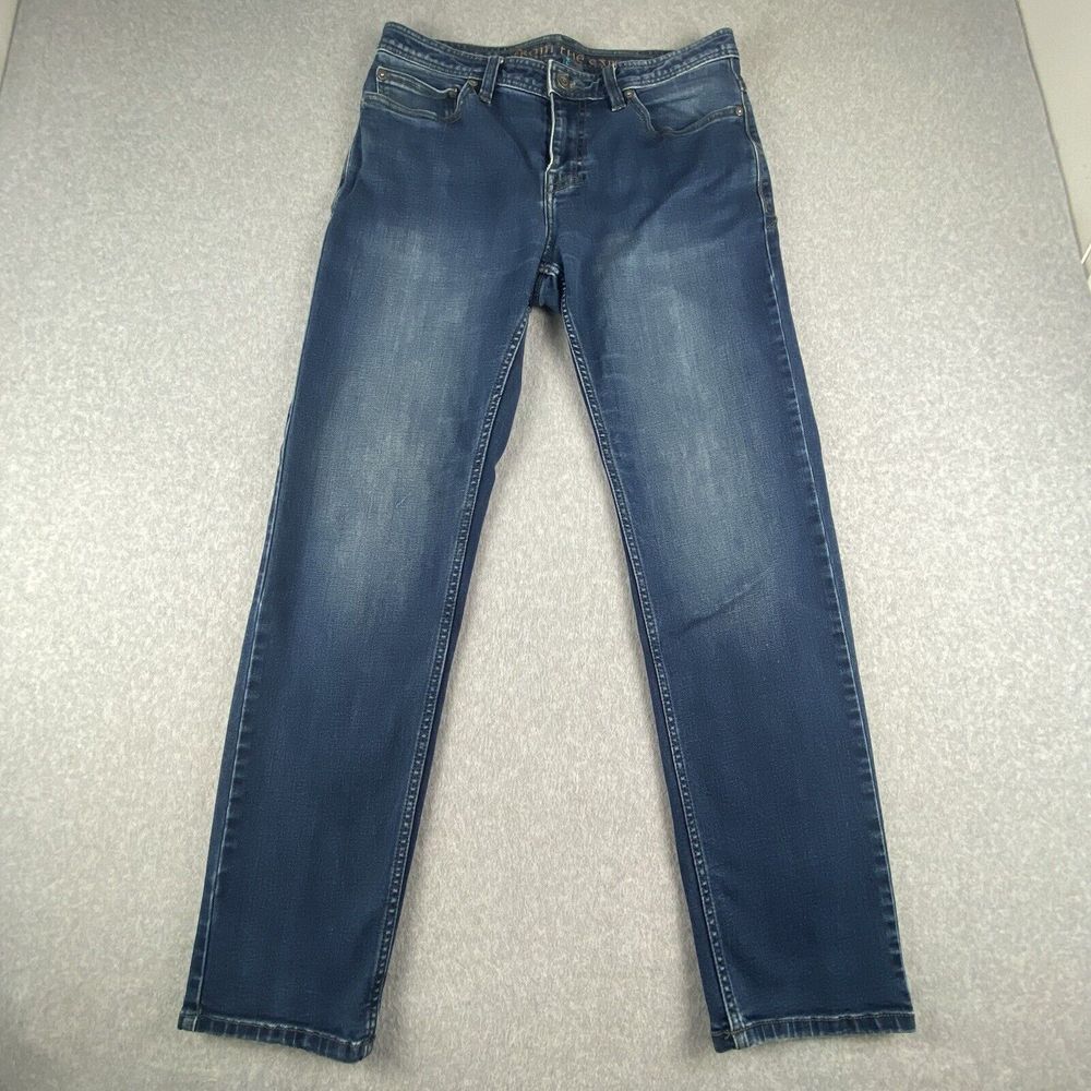 Prana Jeans Womens 31x30 Blue Denim Slim Fit Organic Cotton Stretch Outdoor